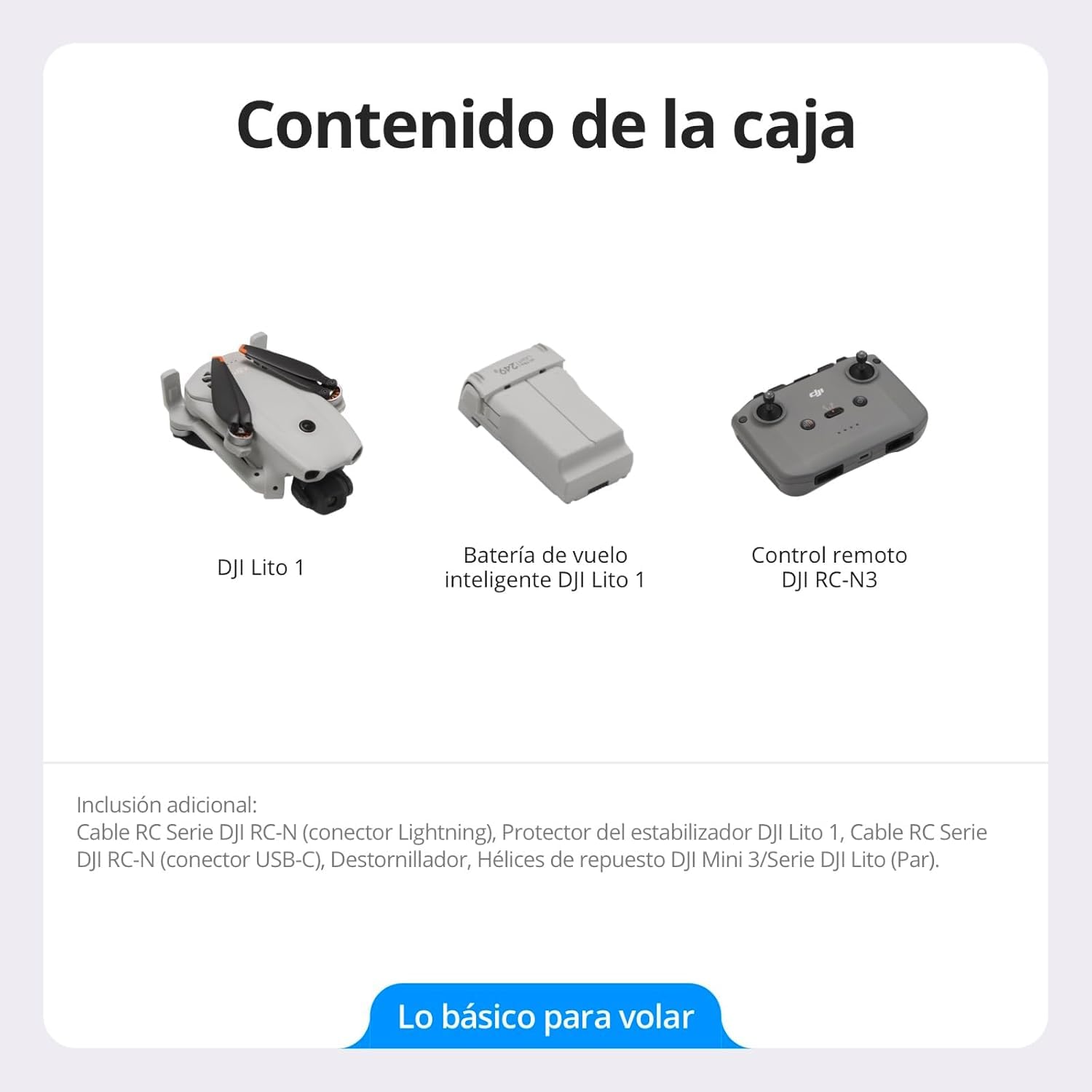 DJI Lito 1 Cleaning Bundle, dron con cámara 4K fácil de usar para principiantes, detección de obstáculos, ActiveTrack, vídeo 4K imagen 8K, adecuado para adultos, ligero y plegable, vídeo de 15 km, C0