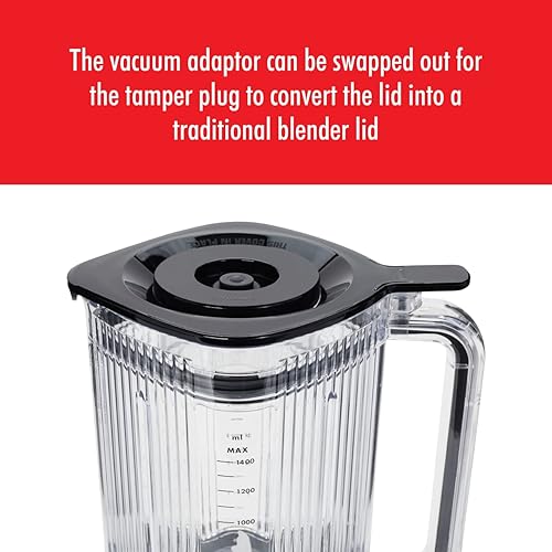 Miniatura 4 de ZWILLING Enfinigy - Batidora eléctrica de 48 onzas con hoja cruzada y tapa al vacío, color negro