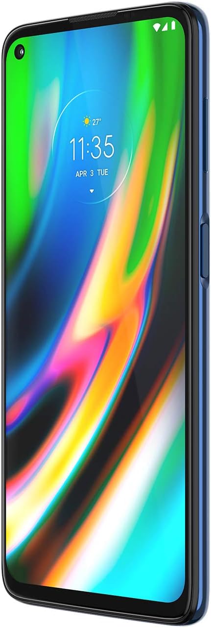 Motorola Moto G9 Plus | Unlocked | International GSM Only | 4/128GB | 64MP Camera | 2020 | Blue Indigo | NOT Compatible with Sprint or Verizon