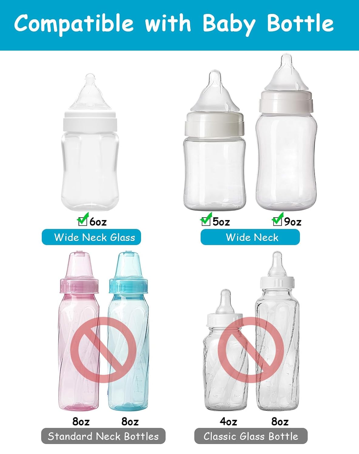 Sippy Cup Soft Spout Conversion Kit for Evenflo Balance Plus Wide Neck Baby Bottles, Toddler Transition Kit with Silicone Sippy Spout Nipple, Weighted Straw, Bottle Handle, Cleaning Brush, 3 Pack, 6m+