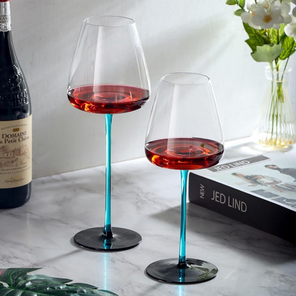 Upscale Lead-Free Crystal Red Wine Glasses Goblet - Luxury Crystal Wine Glass Champagne Glasses Bordeaux Cocktail Glass Cup