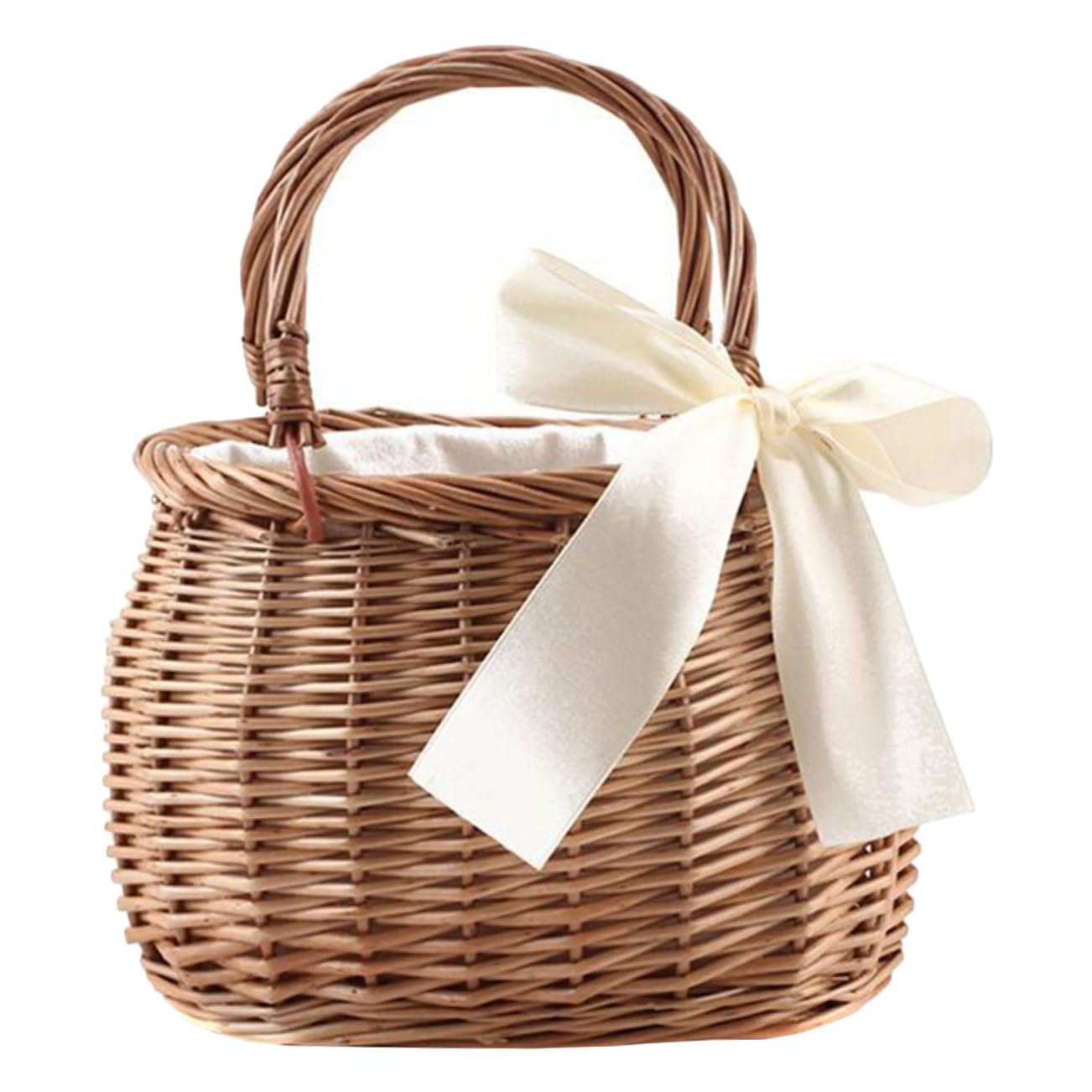 OUNONA Lot De 3 Paniers De Plage En Osier Et Paille Pour Femme Style Panier À Fleurs Marron Clair