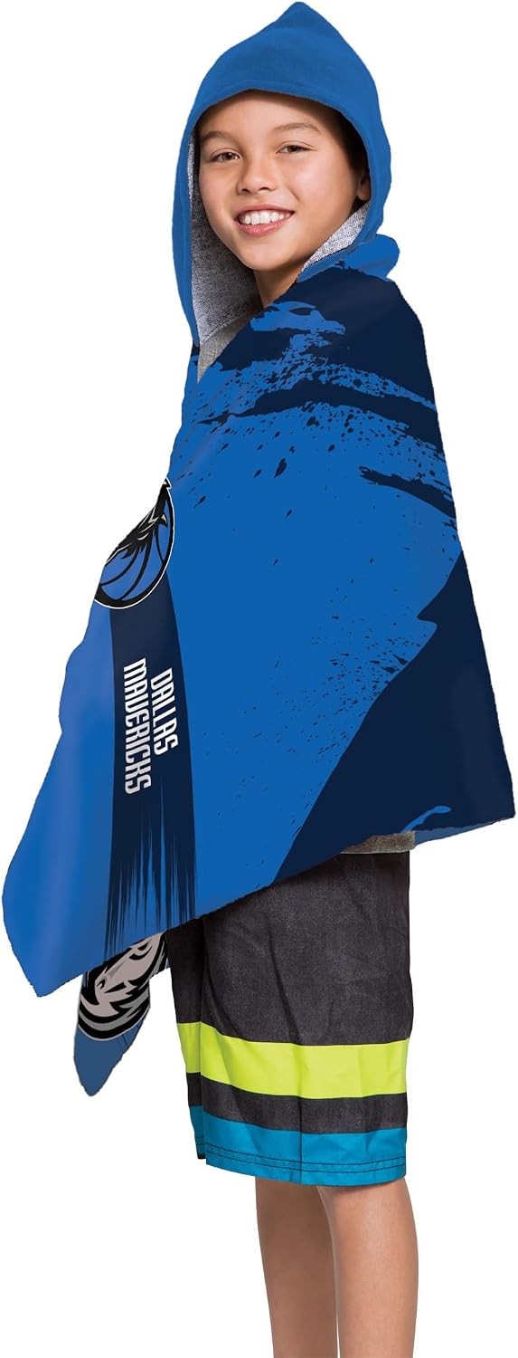 Northwest NBA Dallas Mavericks Cross Out Youth Hooded Towel, 22 x 51 inches