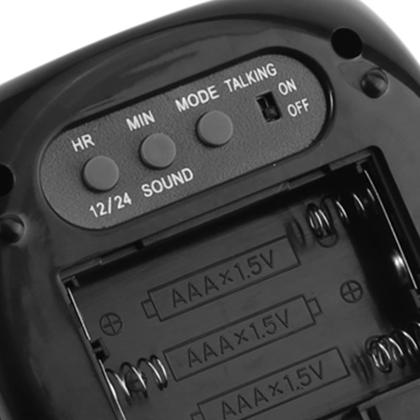 KIMISS Enhanced Multifunction Digital LCD Voice Talking LED Projection Alarm Clock with Tempe Ure Display