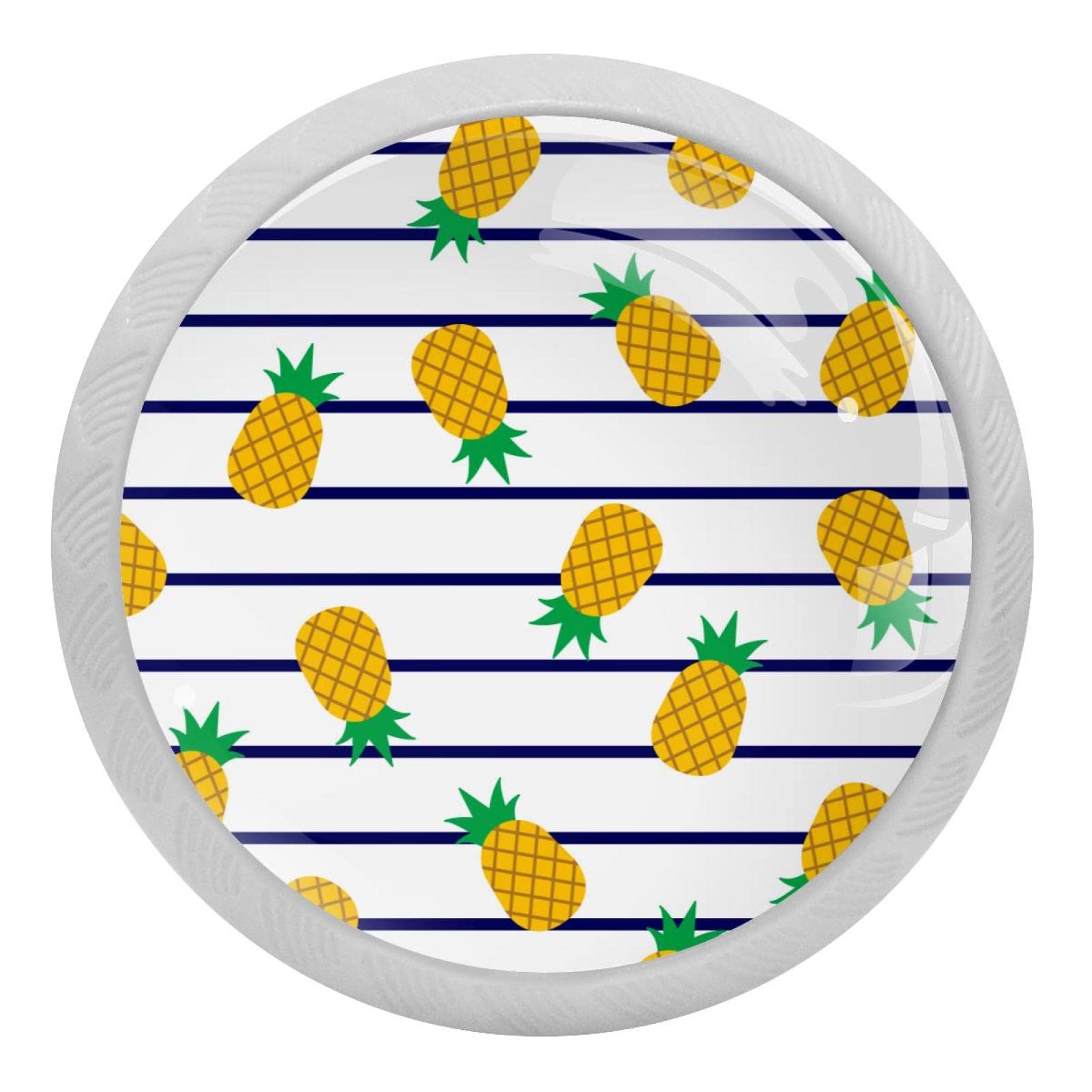Poignées rondes fluorescentes au motif ananas pour la chambre des enfants