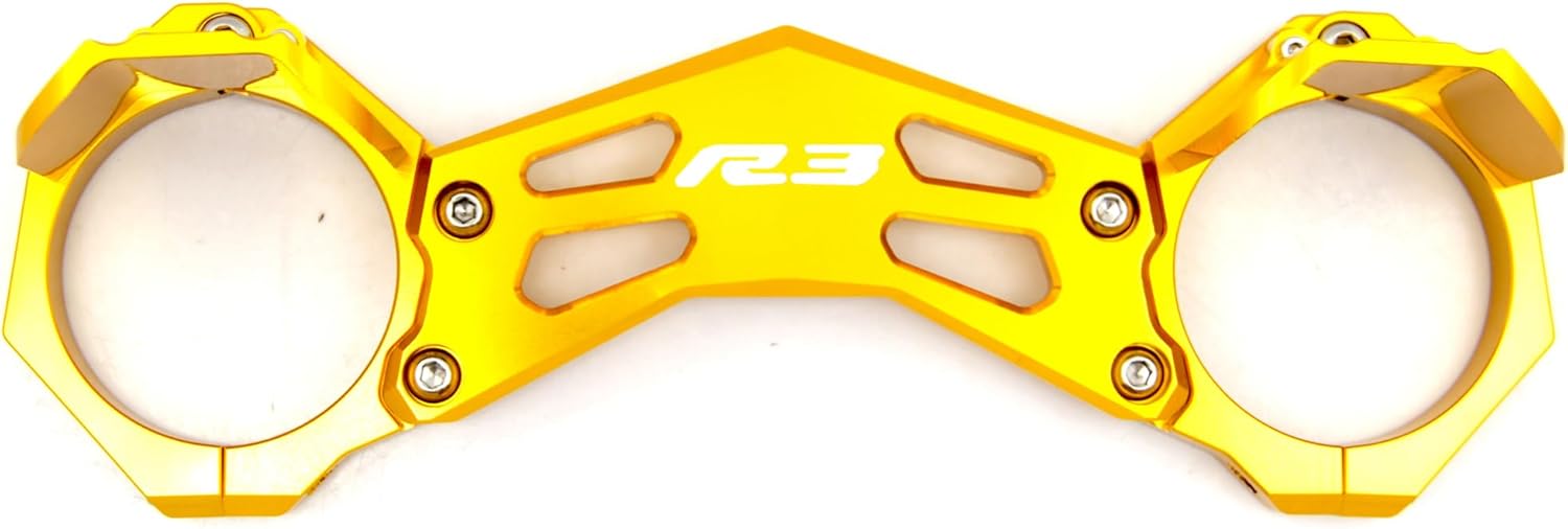 Arashi Front Fork Balance Brace Shock Absorber Damper Bracket for Yamaha YZF R3 R25 2014-2016, Motorcycle Accessories Parts Gold