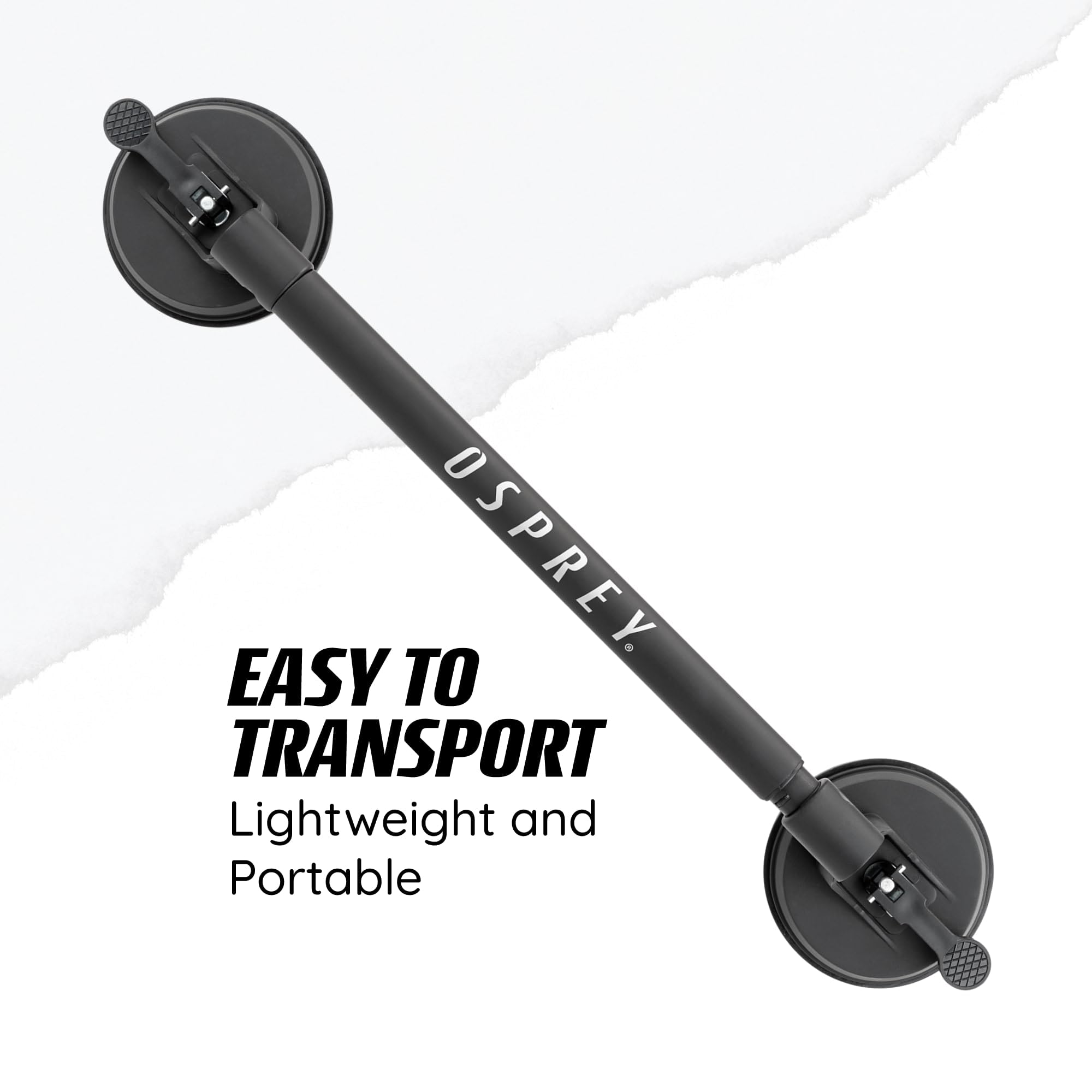 Cintre Multifonction Renforcé Avec Crochets - Pour Sac à Dos, Combinaison Plongée, Équipement - Design En I & Poignée - 40x25cm (Noir) - 7