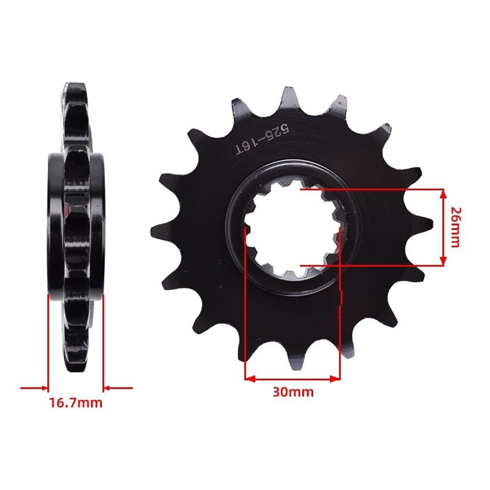 Compatible Con Honda CBR600 PC35 2001 CBR 600 F-2-7 2002-2007 CBR600RR 2003-2023 Piñón Trasero Delantero De Motocicleta motor motocicleta piñón Kit de Cadena(525 41T 16T)