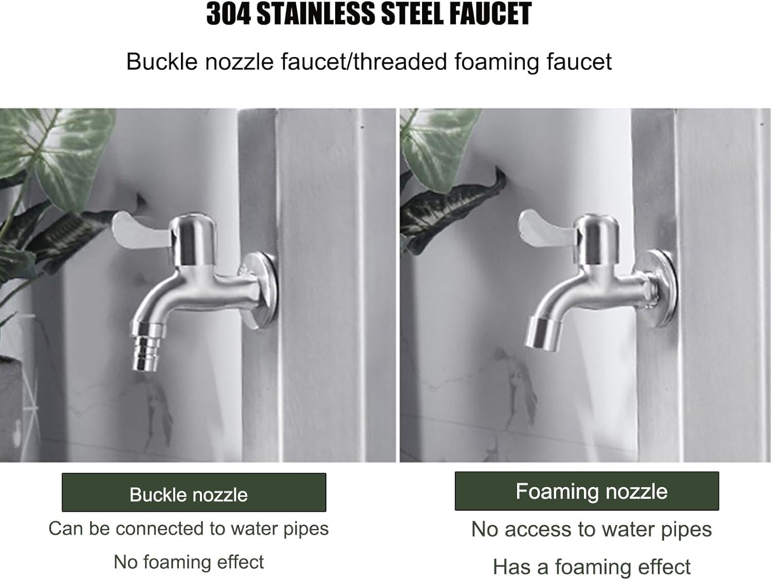 Garden Water Column Standing Faucet, Yard Water Dispenser Station Water Fountain, Floor Mounted Water Tap for Watering Irrigation, Outdoor Anti-Freeze Crack Water Pipe(Ground-17CM×86CM 2)