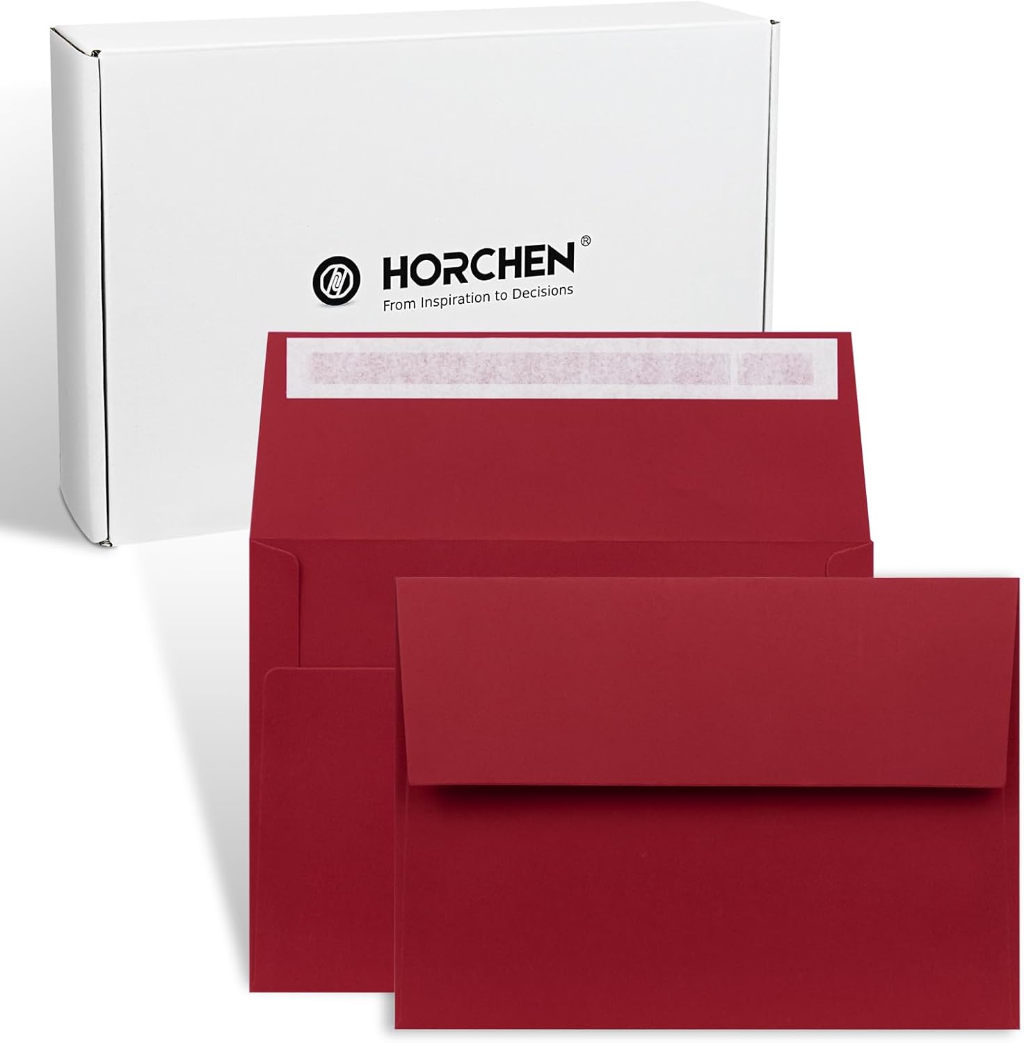 200 Pack 5x7 Invitation Envelopes with Peel & Seal for Cards,A7 Printable Envelopes Bulk,Red Envelopes for Wedding,Greeting Cards,Mailing,Graduation,Baby Shower