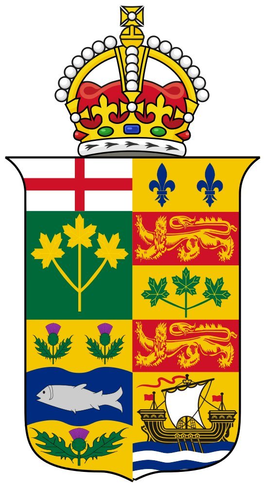Drapeau XL Crest of the Governor General of Canada 1901-1921 grand format
