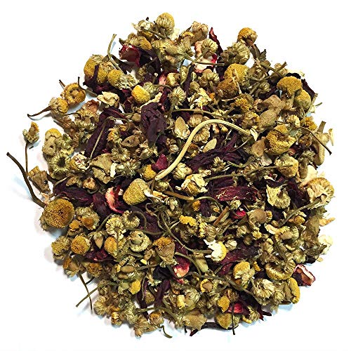Image of Positively Tea Company, Organic Lemon Chamomile, Herbal Tea, Loose Leaf, USDA Organic, 1 Pound Bag