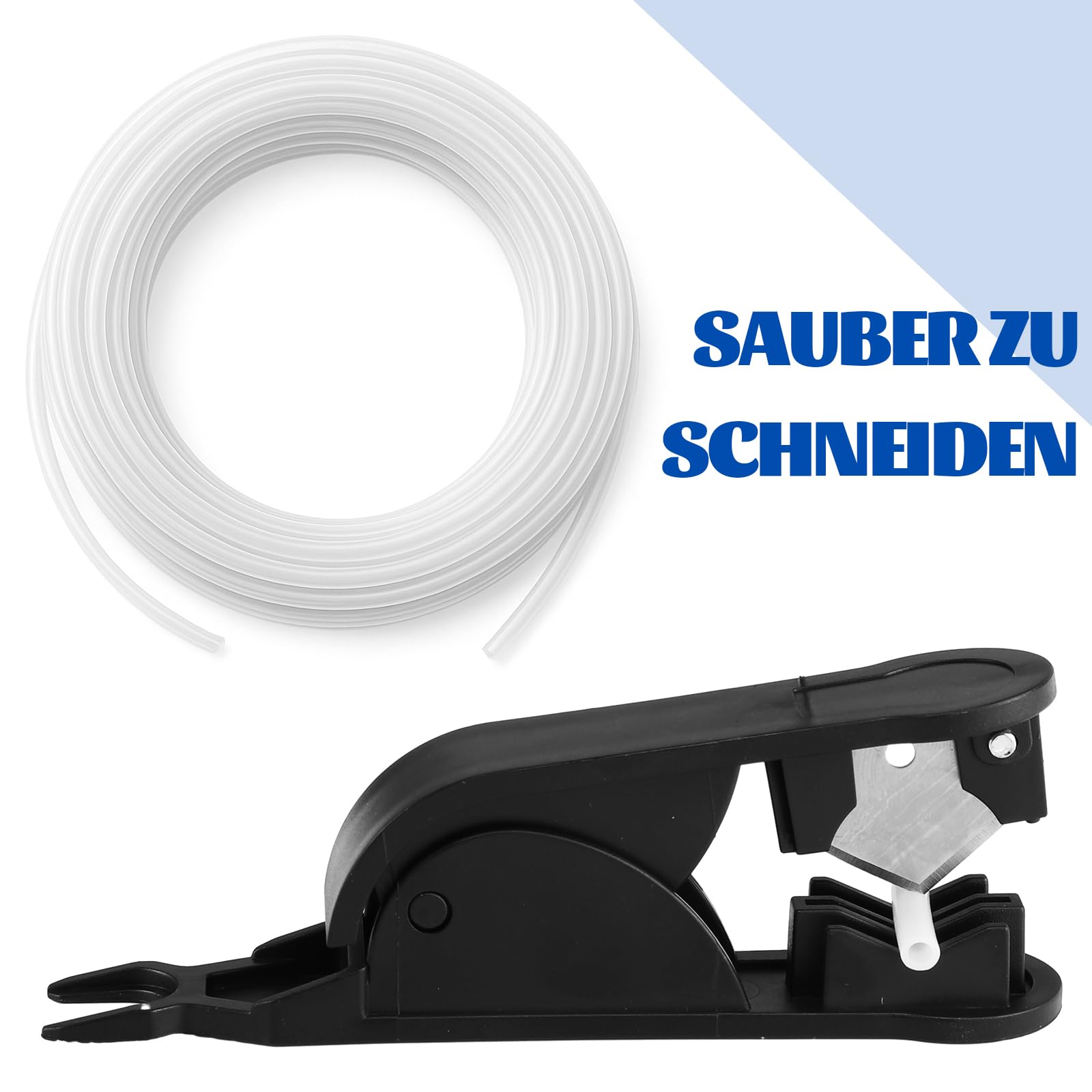 PTFE Schlauch 6m Mit Cutter – 2,5mm ID X 4mm OD, Für 3D-Drucker, Kompatibel Mit Creality, Prusa, MakerBot!