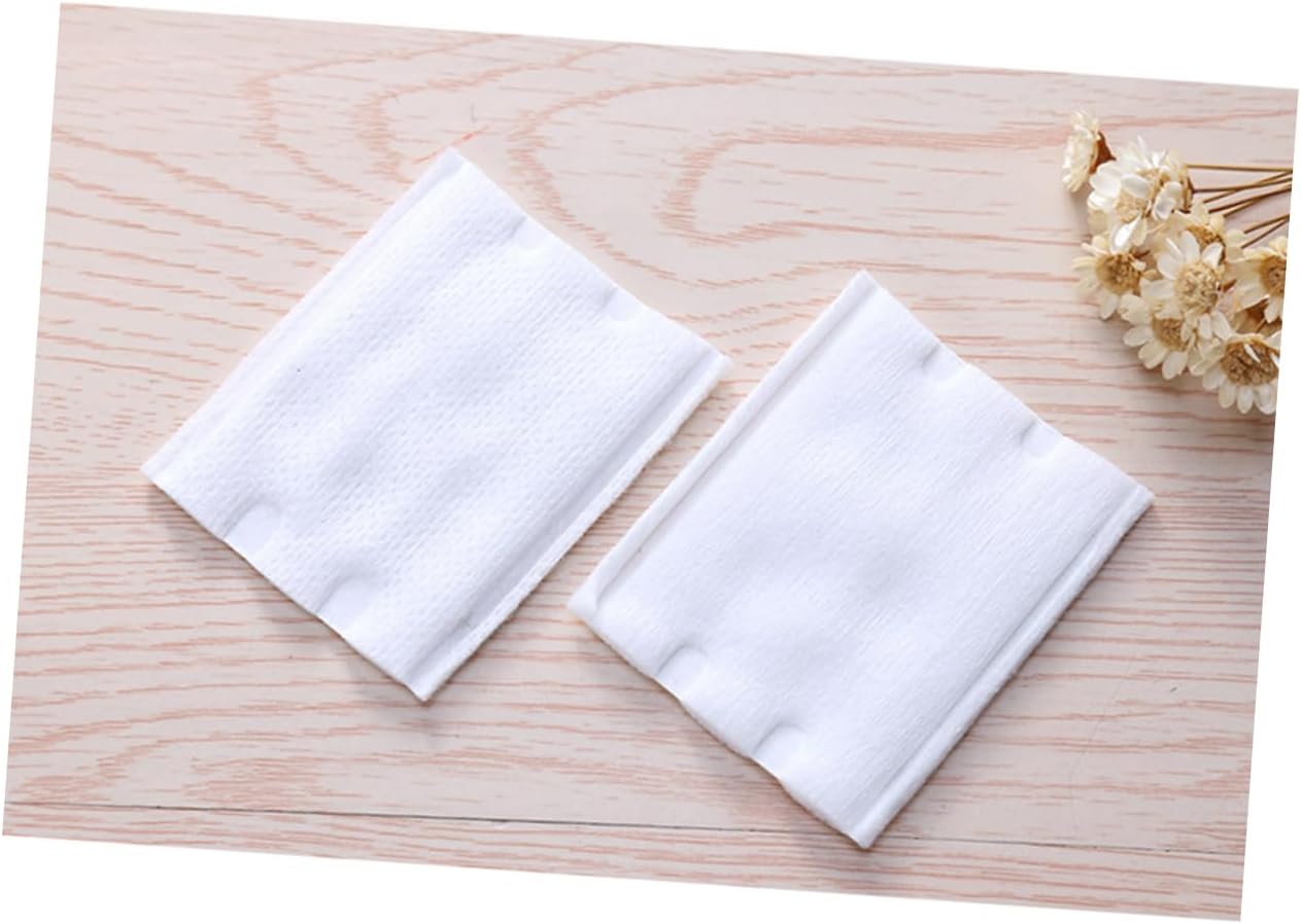 220pcs Double Sided Pure Cotton Facial Pads for Makeup Removal with Skin Friendly Thick Texture Disposable Cosmetic Cotton Rounds with Portable Storage Bag for Face Toner