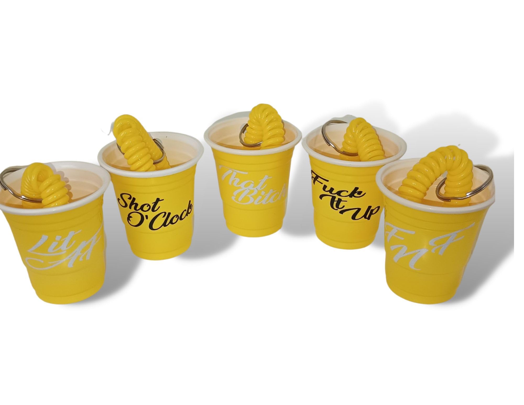 Yellow Party Shot Cups (Yellow, Lit AF)
