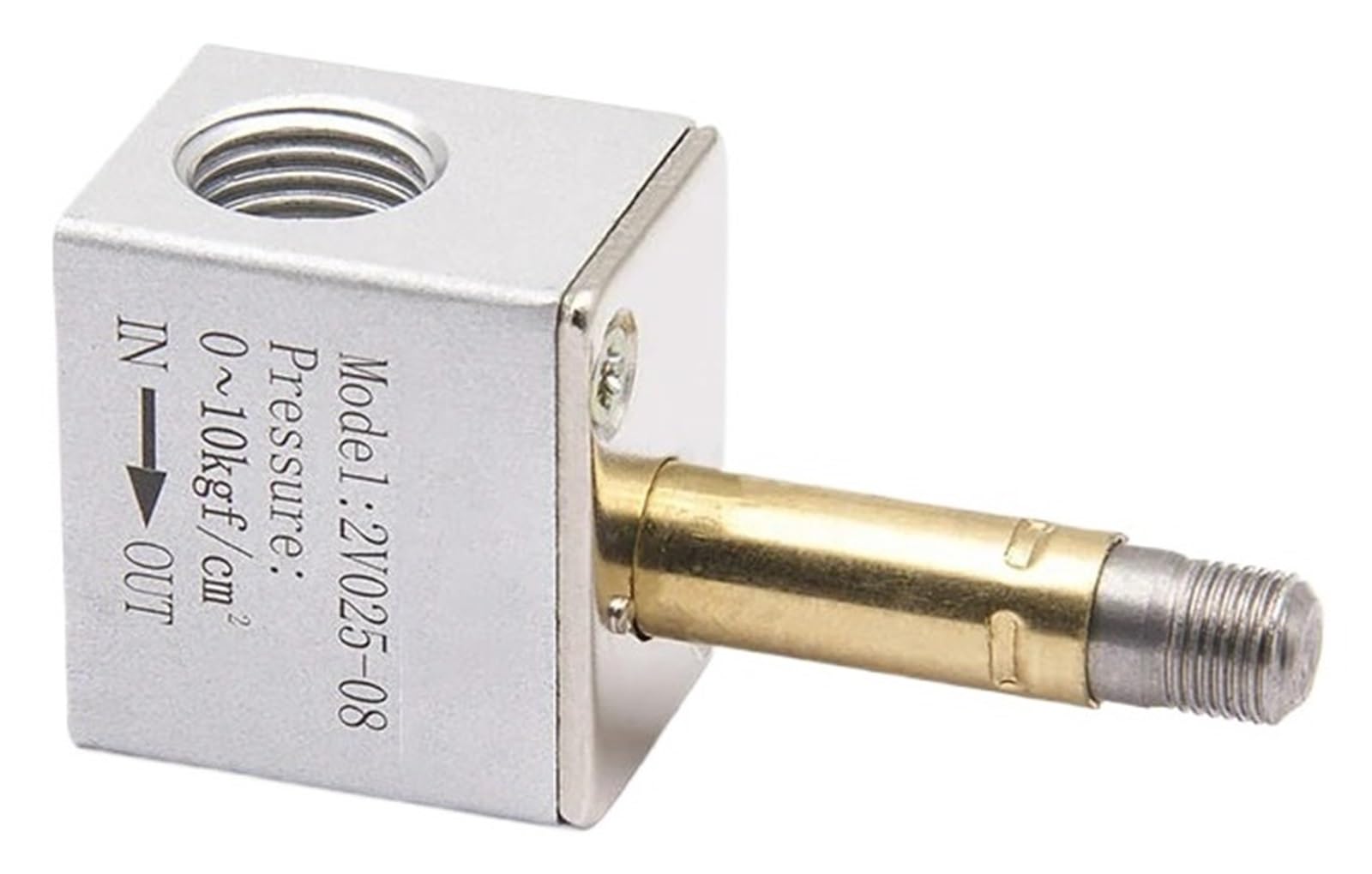 2V025-08 Pneumatyczny zawór sterujący normalnie zamknięty/otwarty 12 V 24 V 220 V 1/10.2 cm BSP 2-drożny 2-pozycyjny zawór elektromagnetyczny powietrza 2V025-08 woda (2V025-06, DC12V_NORMALLY