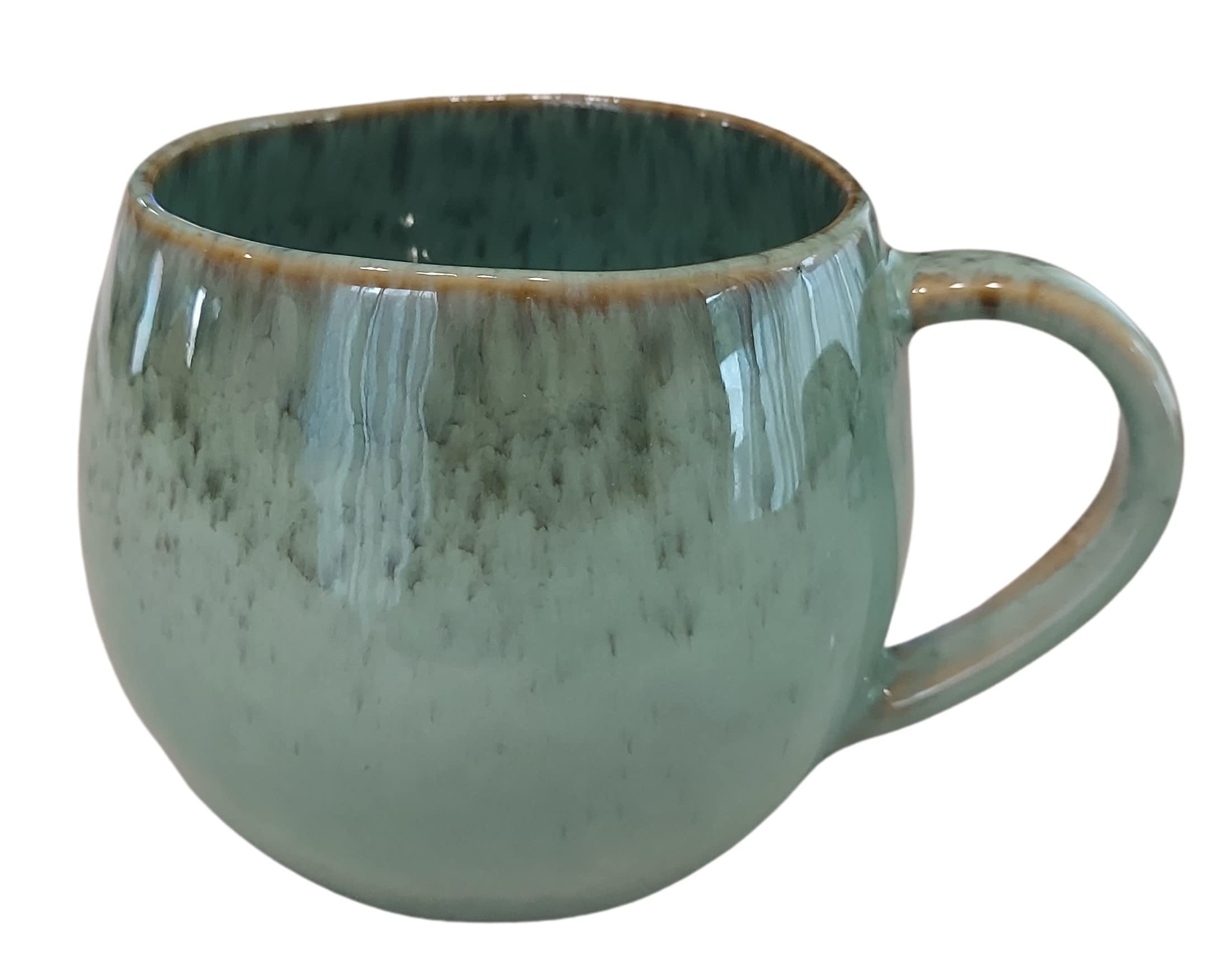 PintoCer - Tazza con manico, in ceramica, ideale per caffè, latte, tè e cioccolato, adatta per lavastoviglie e forno a microonde