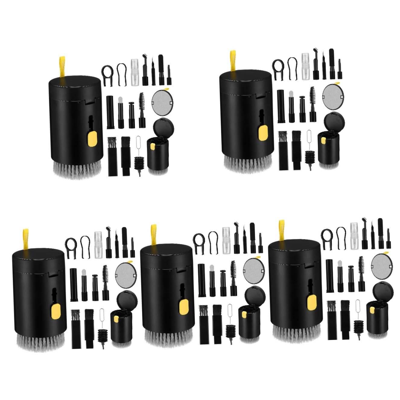 Hemobllo 5juegos Kit De Limpieza Multifuncional para Dispositivos Electrónicos Incluye Cepillo para Auriculares Limpieza De Lentes Teclado y Laptop Diseño Compacto y Portátil para