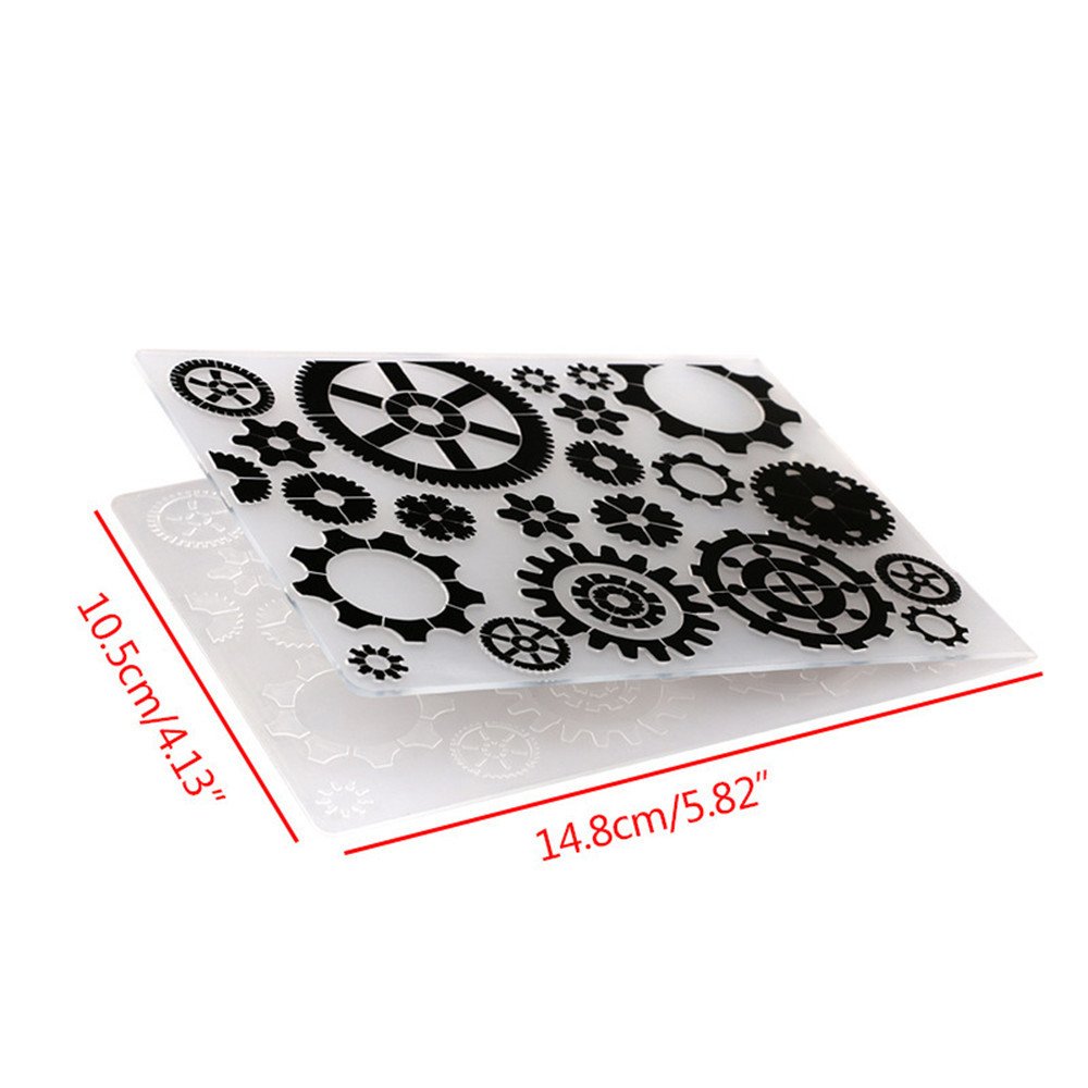 Arrietty Dandelion Flower Plastic Embossing Folders For Scrapbook DIY ...