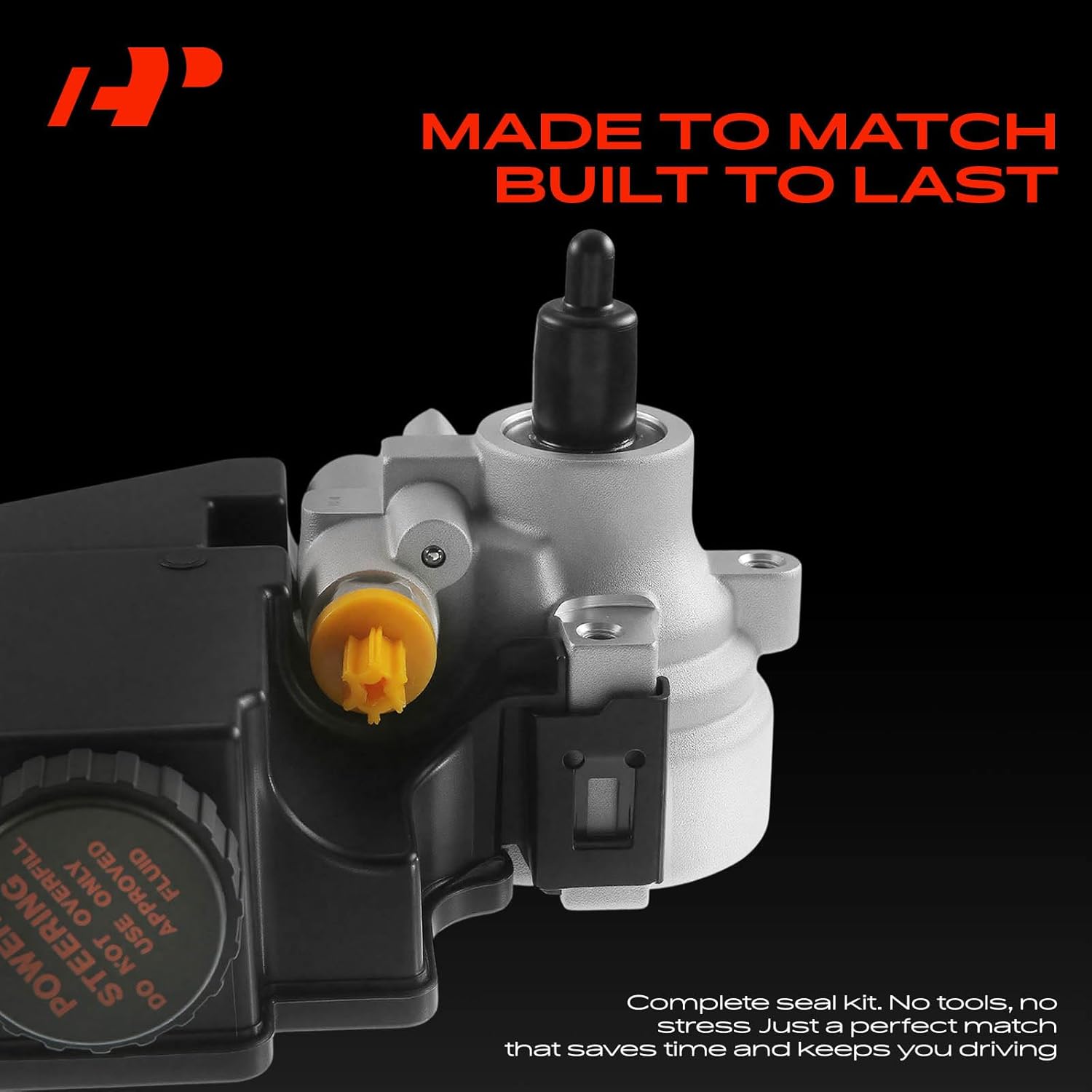 A-Premium Power Steering Pump, with Reservoir, Compatible with Chevrolet S10 1995-1999, GMC Sonoma 1995-1999, Isuzu Hombre 1996-2000, L4 2.2L Gas