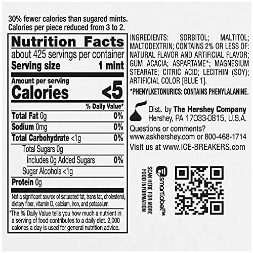Image of Ice Breaker Coolmints Mints, Natural and Artificial Flavor, 42 g