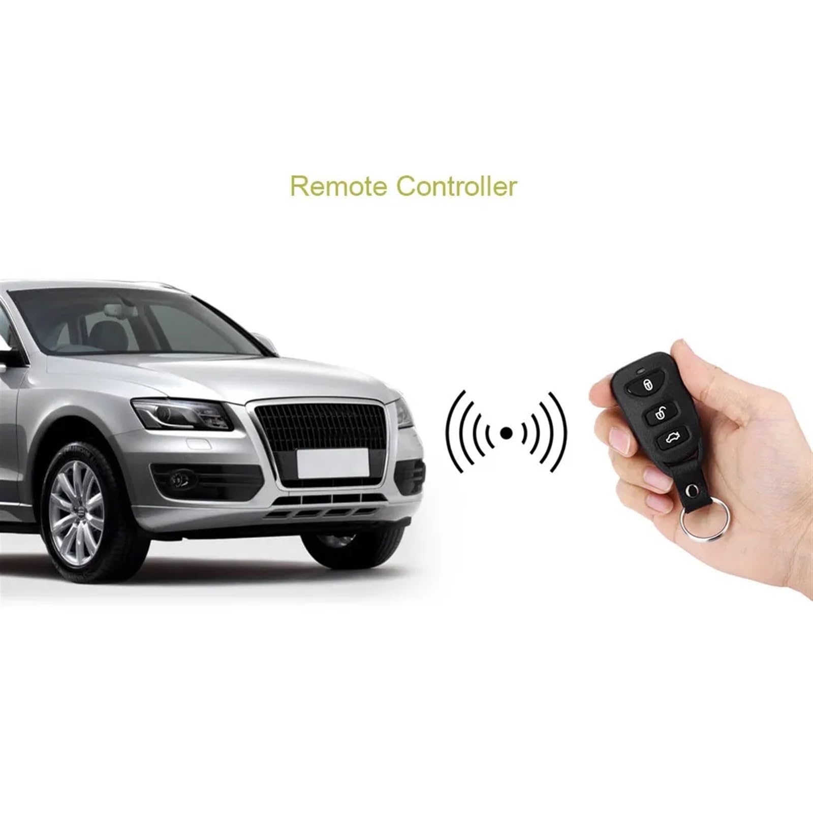 Kit de Cerradura Puerta Universal for Coche, Sistema Entrada sin Llave, Cierre Centralizado con Control Remoto, 12V