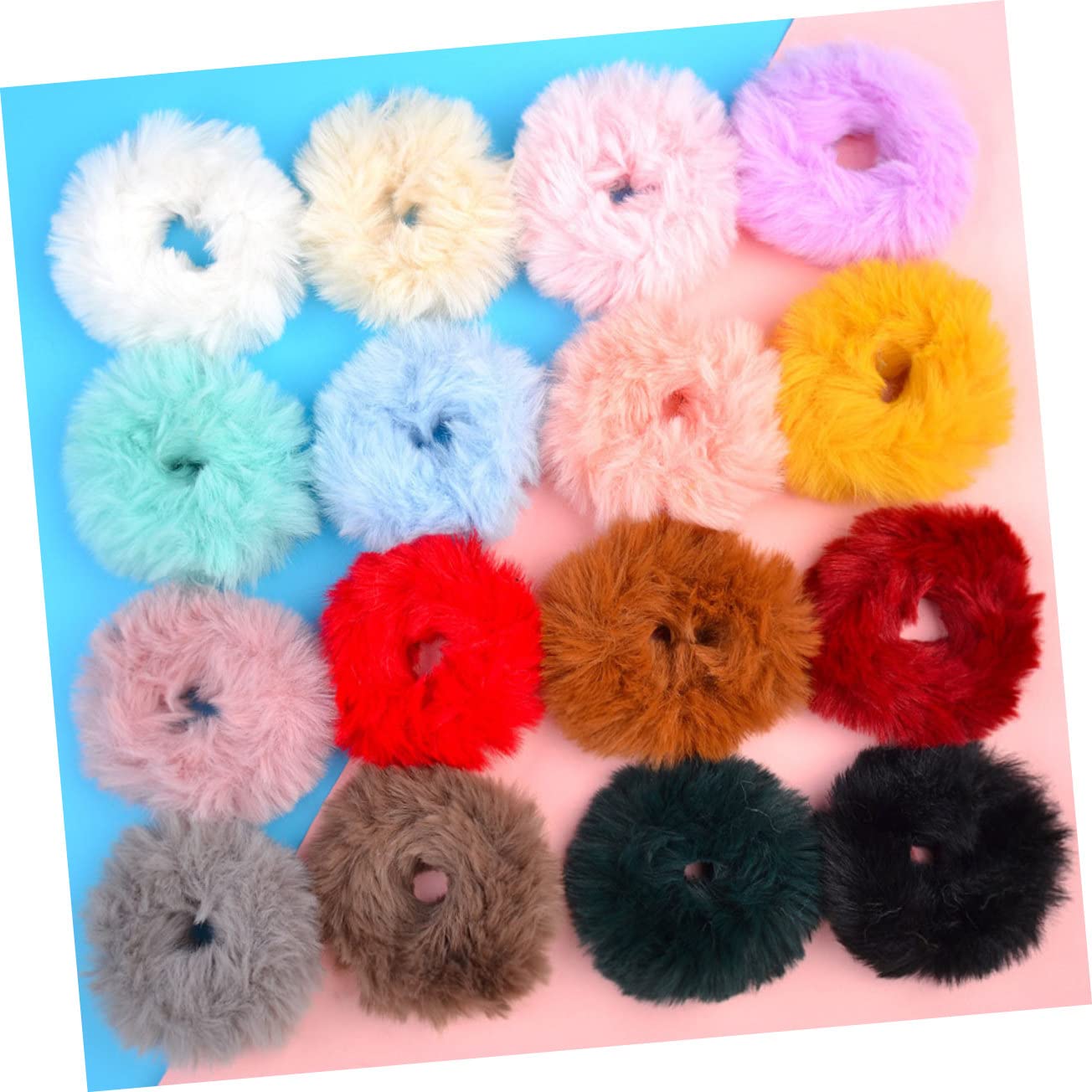 Hemobllo 30 Bandas Elásticas Cabello de Felpa, Simples y Elegantes, Buena Elasticidad para Mujeres y Niñas, Accesorios para Organizar el Cabello Estilo