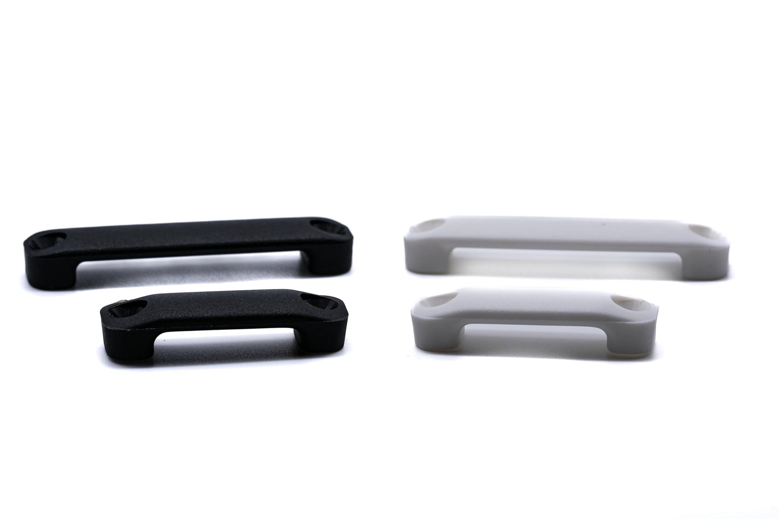 J Clarke MarinePack of 4-25mm and 50mm Webbing bridges/footmans loop made from heavy duty nylon, battery strap buckle