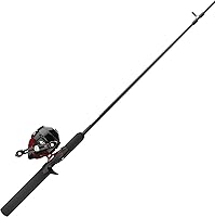 Zebco 404 Spincast Reel & 6ft Rod Combo - Size 40 Reel, Right-Hand Retrieve, Pre-Spooled 15lb Line, Medium Power Pole for Big Fish