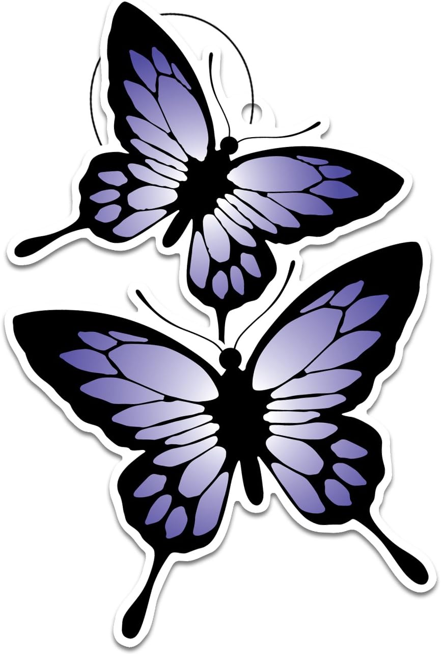 Chic Accessories BFP -3P Island Adventures Wild Berry Butterfly Paper Air Freshener, (Pack of 3)