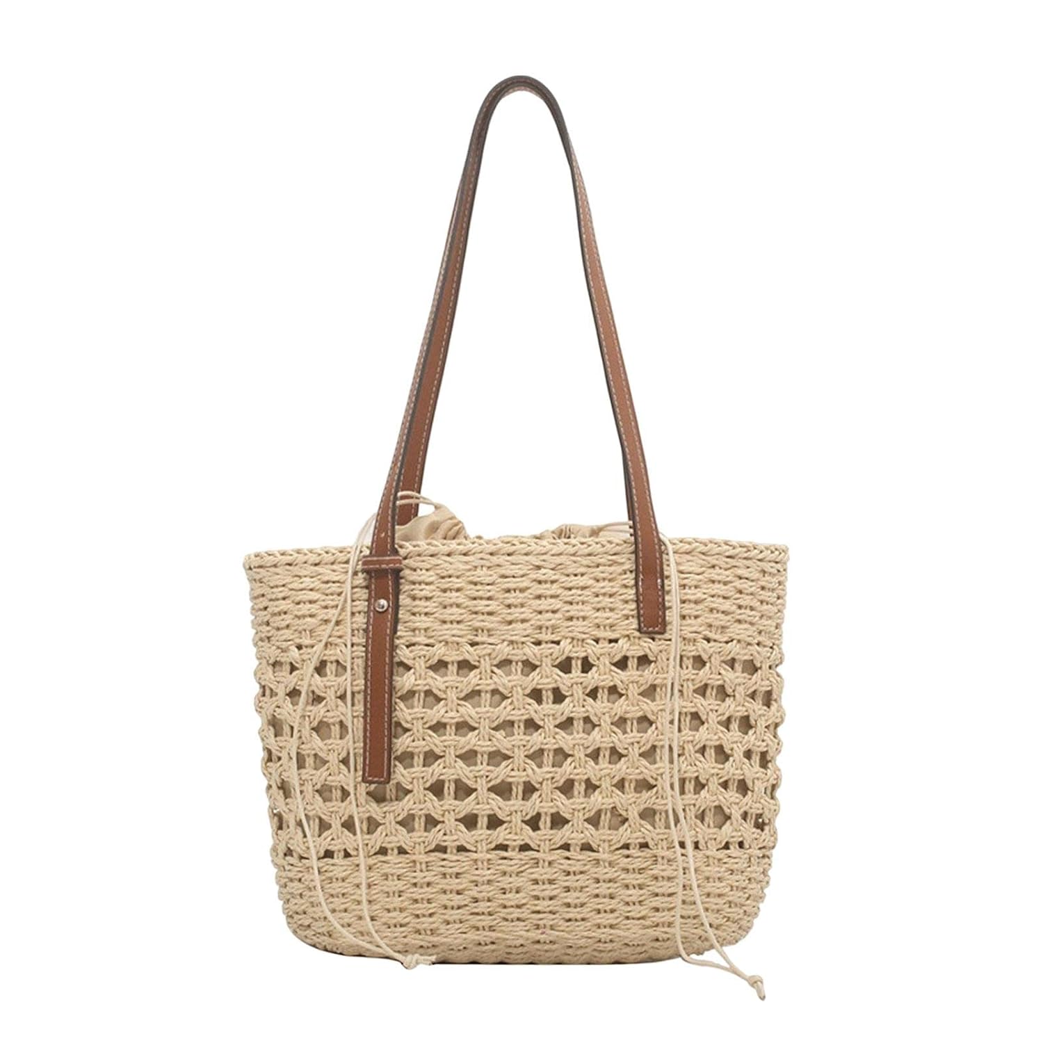 ZOOMELLA Straw Handbag Summer Tote Casual Bucket Vacation Purse Women Woven Bag Pouch| Clothing, Shoes & Accessories|Women...