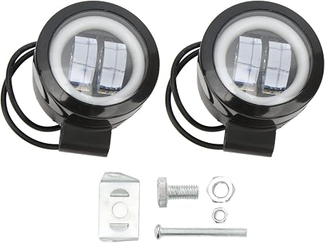Chrees Motorcycle Driving Lights LED Fog Lamp Auxiliary Spotlight Off Road Light Pod 20W 6500K 12-80V DC IP68 with 4D Lens for Trucks SUV ATV Architectural Lighting (Yellow Aperture)