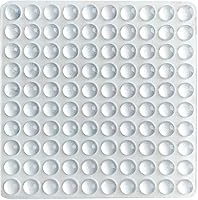 LLRY Clear Adhesive Bumper Pads - Transparent Rubber Feet for Cabinets, Drawers, Glass Tops & Frames, 100pcs Hemispherical Sound Dampeners