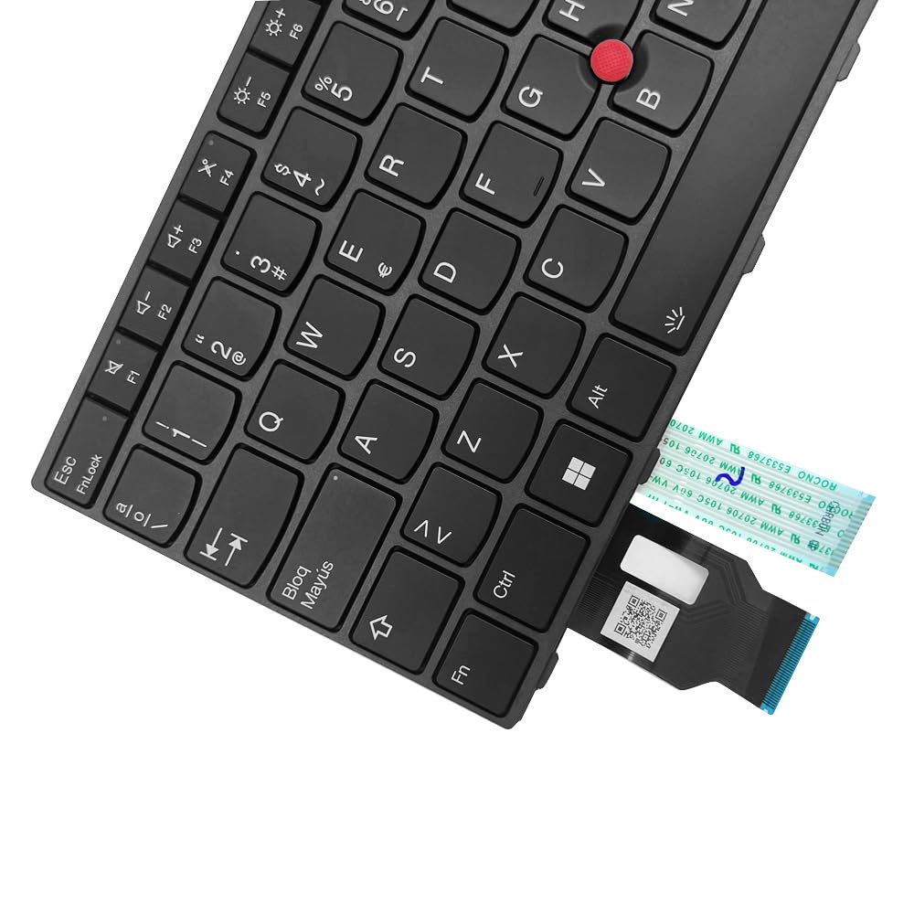 Teclado Español Retroiluminado para Lenovo ThinkPad T14s Gen 3, T14s Gen 4, ThinkPad P14s Gen 3, P14s Gen 4, ThinkPad L14 Gen 3, L14 Gen 4, Retroiluminación Español ISO