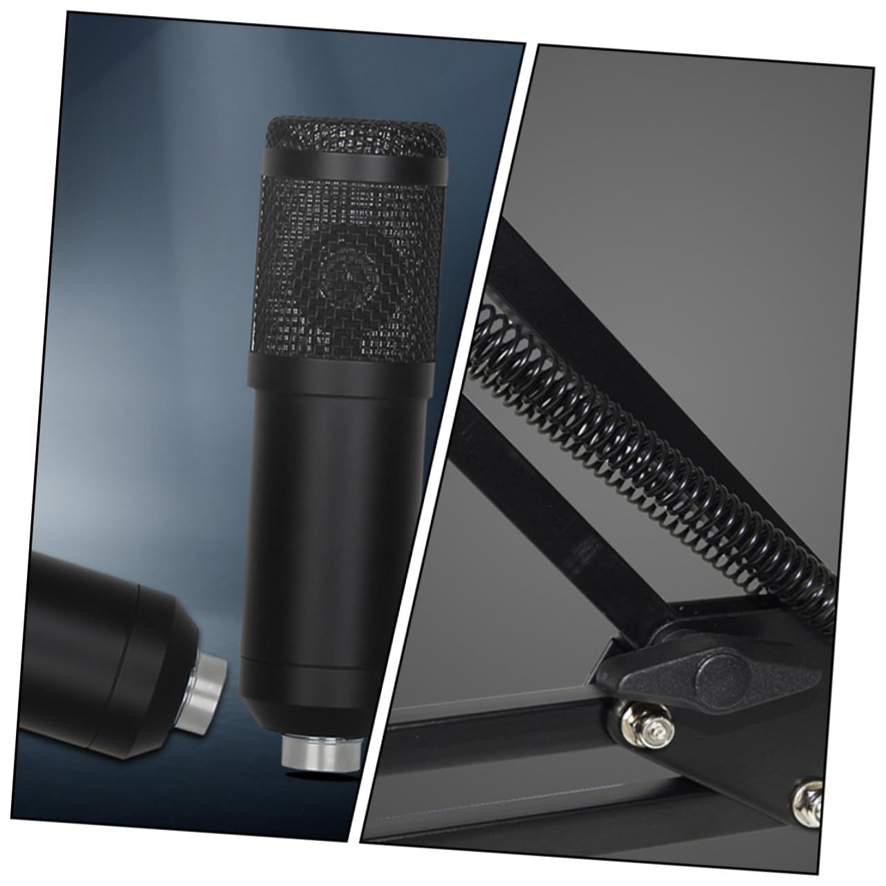 Microfono USB Cardioide a Condensatore per Streaming e Gaming Nero
