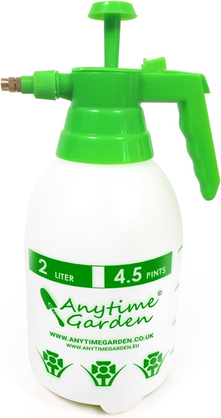Hand Garden Sprayer - 2L Handheld Pressure Sprayers Sprays Water, Chemicals, Pesticides, Neem Oil and Weeds - Perfect Lightweight Water Mister, Lawn Sprayer Combo