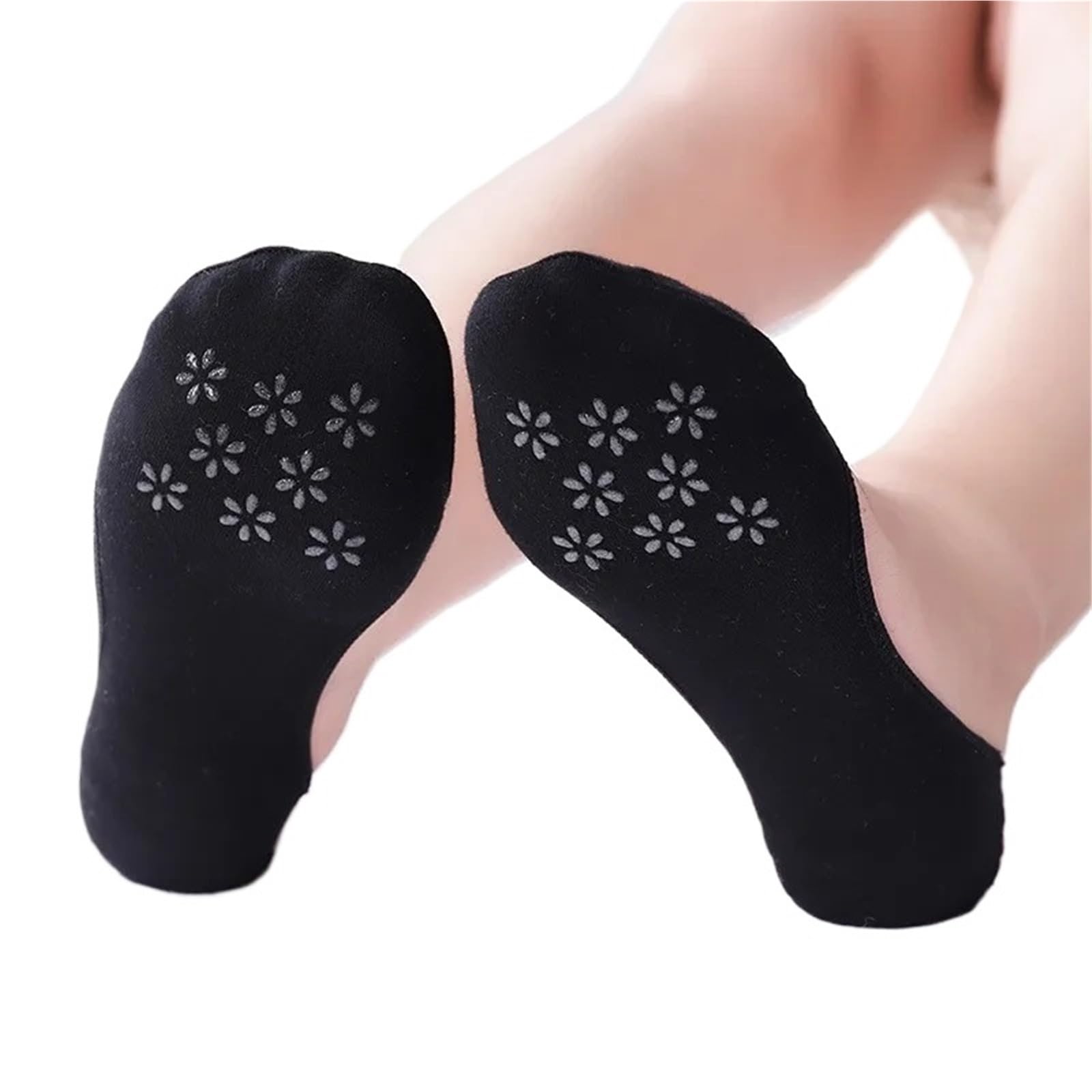 Chaussettes bateau invisibles for femmes, fines et respirantes, en coton, à talons hauts, antidérapantes