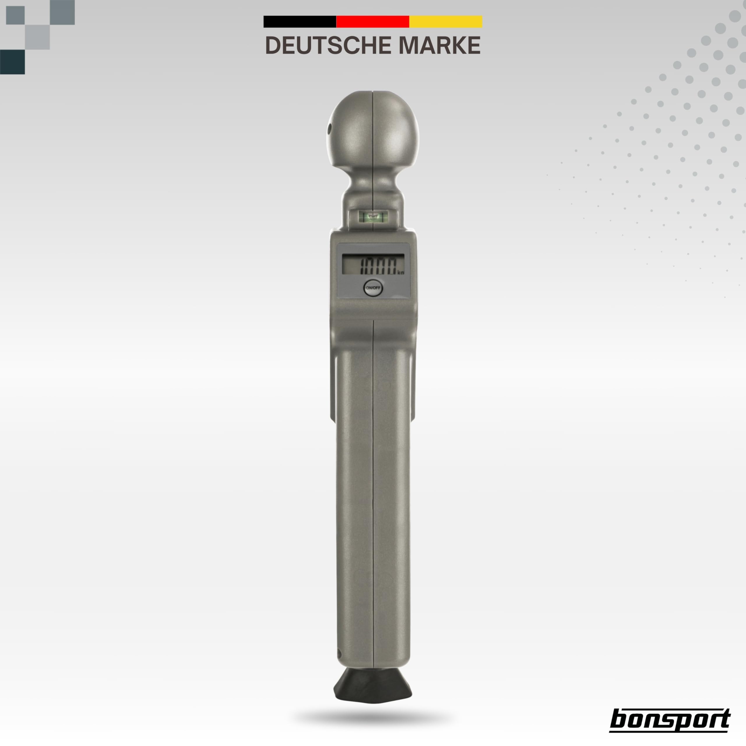 bonsport Stützlastwaage Digital für Wohnwagen & Anhänger - Deichselwaage bis 150 kg für Anhängerkupplung - Anhängerwaage.