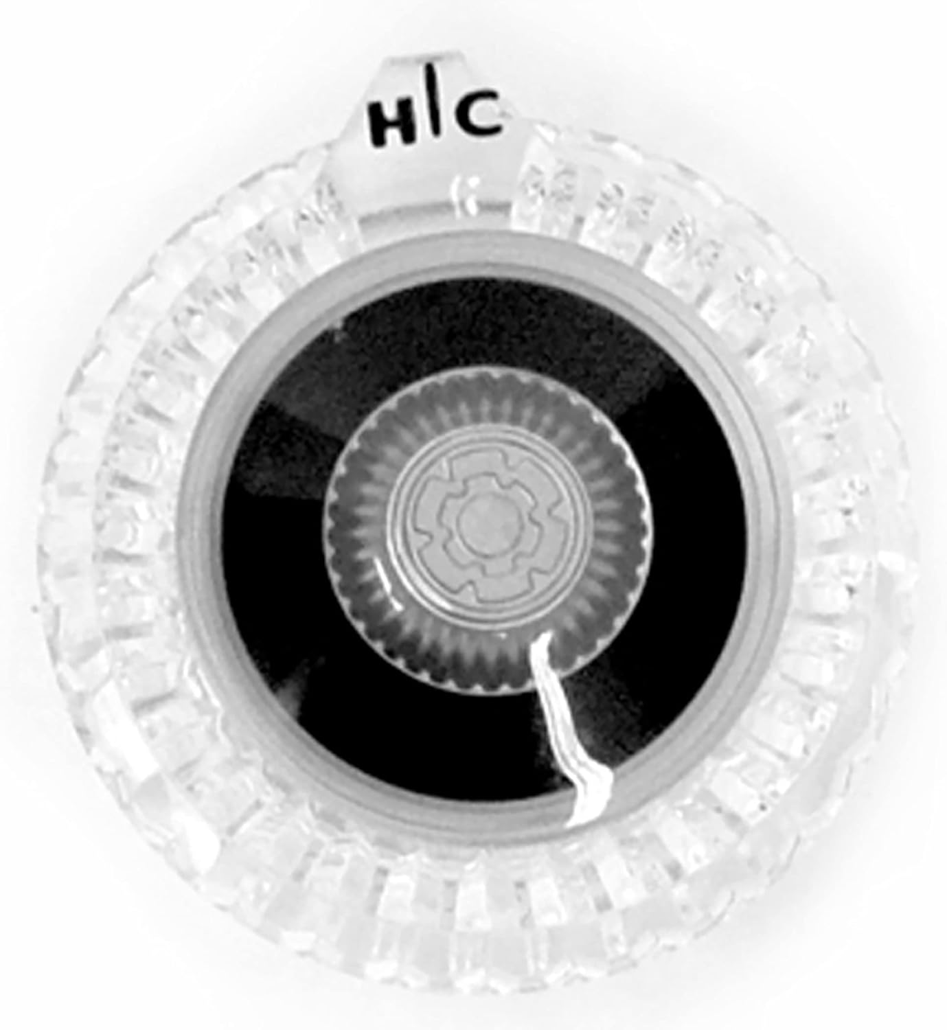 Danco 89060 Round Acrylic Faucet or Tub/Shower Handle, White|Clear