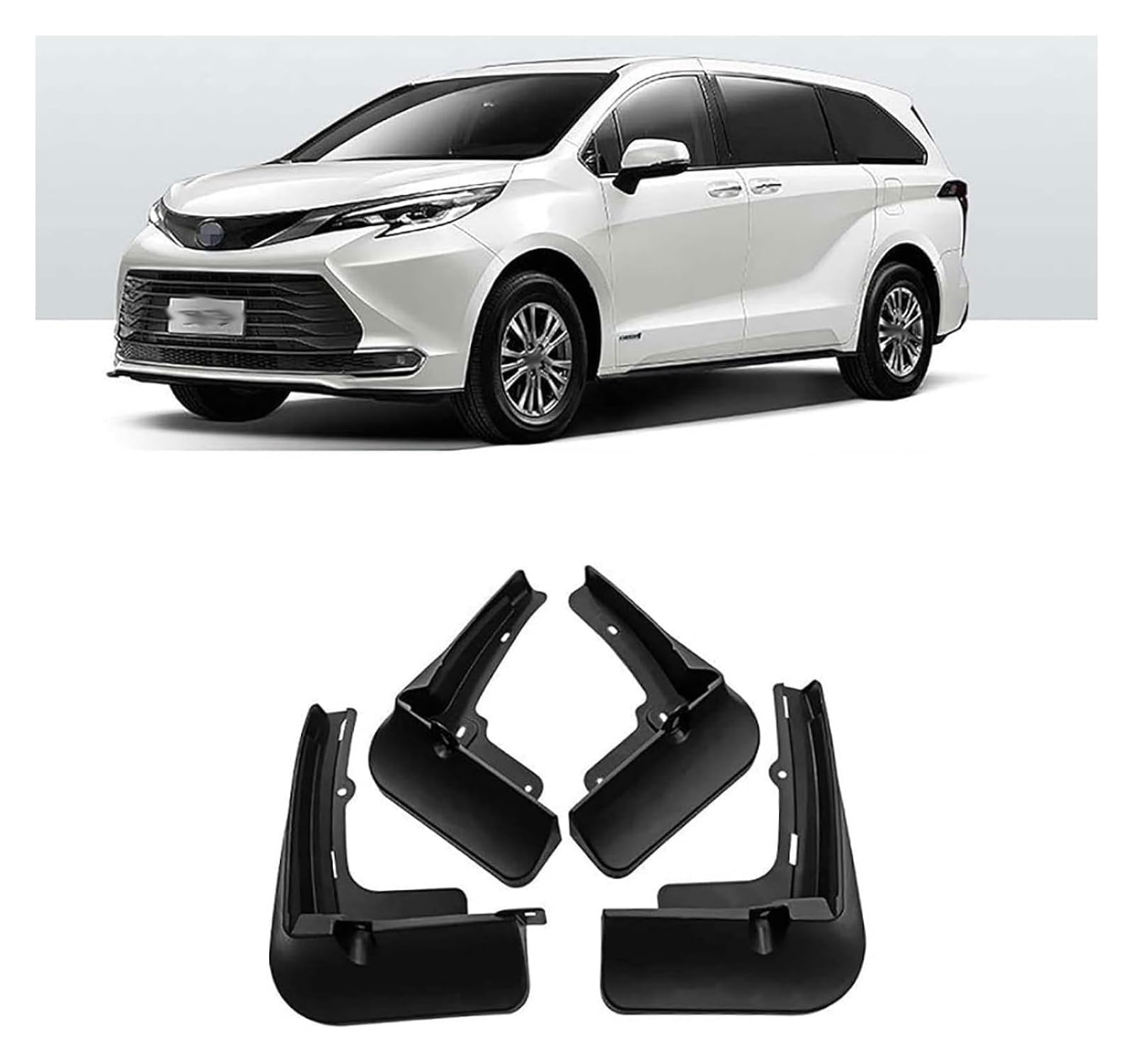 Bavettes de protection Toyota Sienna accessoires auto finition esthétique - 7
