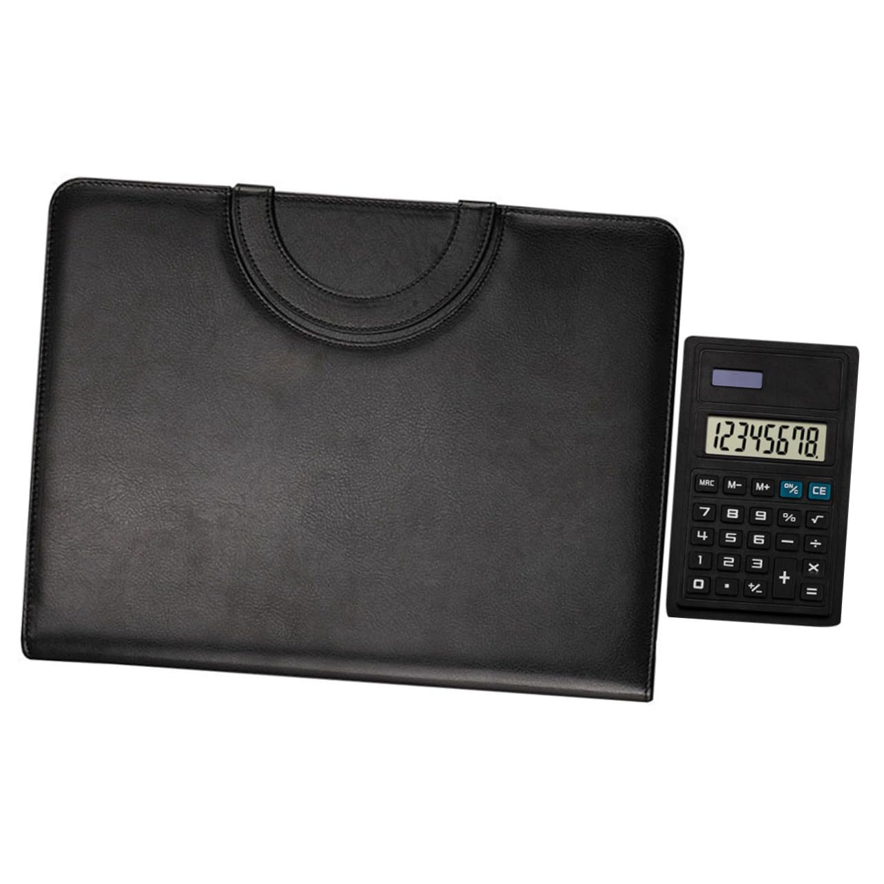 DOITOOL Carpeta de Negocios con Cremallera Cuero Portadocumentos para Oficina Incluye Bloc de Notas y Soporte para Documentos para Hombres y Mujeres