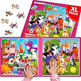 JOUETS MAGNÉTIQUES POUR LES PETITS ENFANTS : le jeu éducatif QUOKKA se compose de puzzles difficiles pour les tout-petits et de puzzles intéressants pour les enfants âgés de 3 à 5 ans. Vos enfants peuvent s'entraîner et passer à des puzzles de 60 pièces avec notre livre de puzzle magnétique de 48 pièces