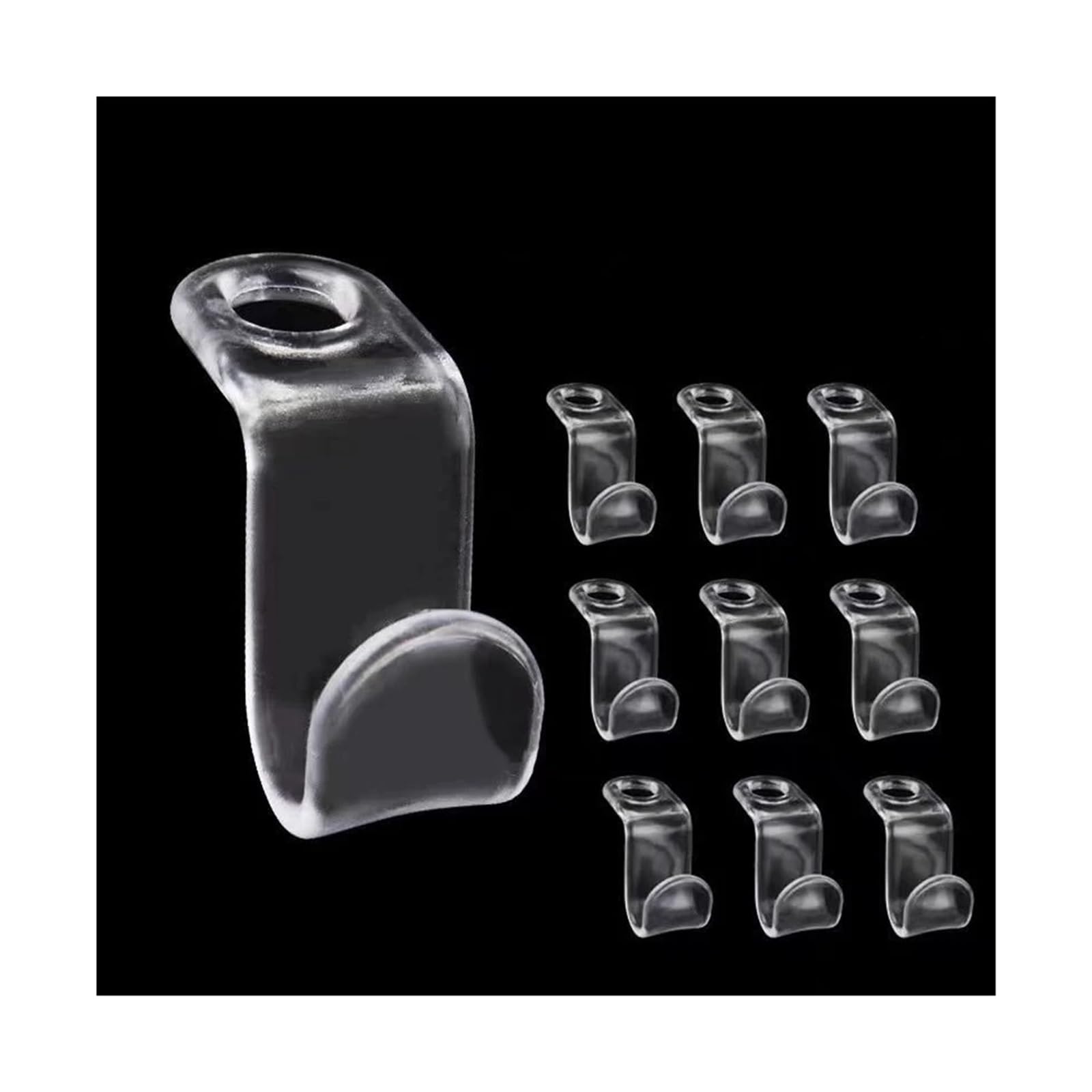 Hangers for Clothes Space Savers 200pcs Transparent Hanger Connector Stackable Space Saving Hooks For Wardrobe Organization Bathroom Accessories