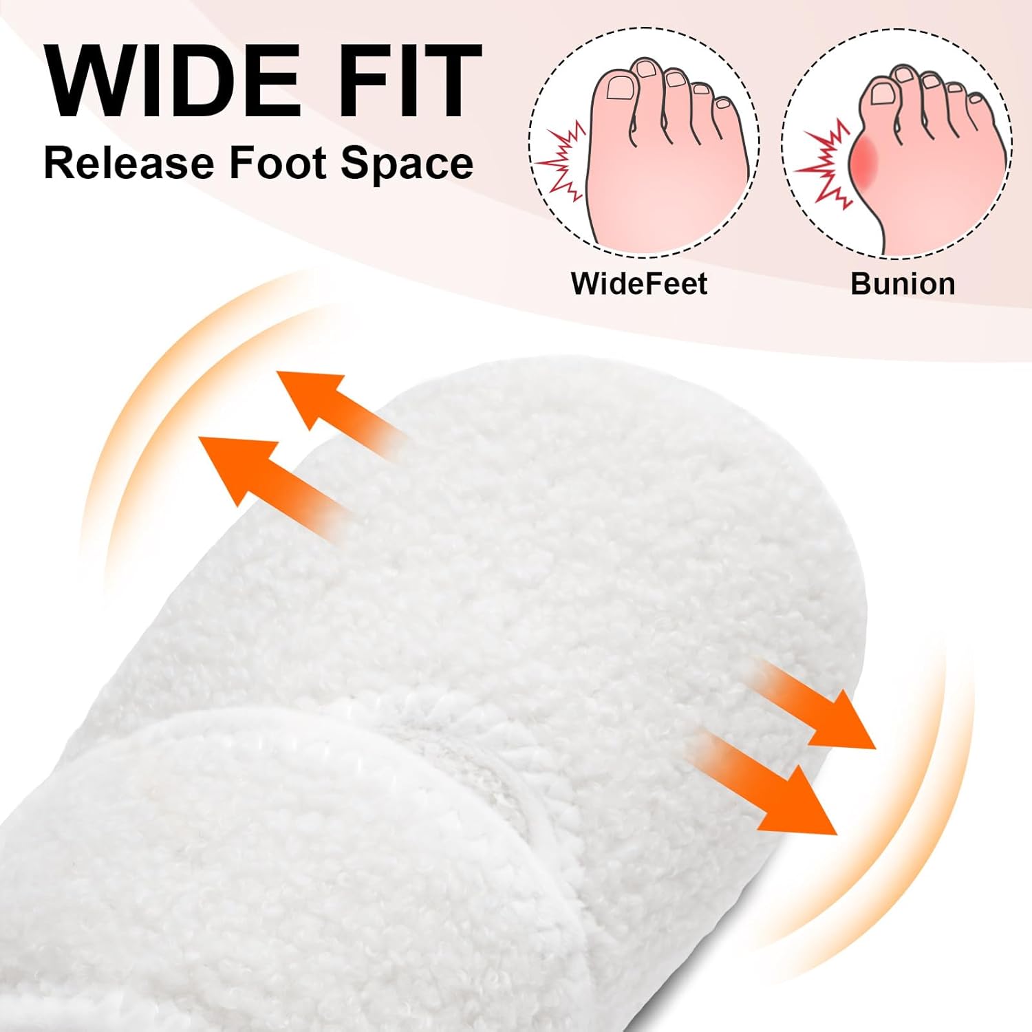 BARERUN Women Slippers Adjustable Wide Diabetic House Slippers for Women Soft-Lightweight House Shoes with Rubber Sole Indoor/Outdoor - Image 4