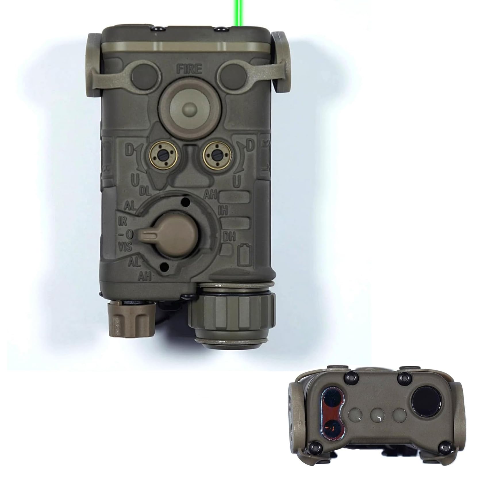 NAGL Laser Pointer IR Illuminated/VIS Laser Deluxe Ver with Full Markings and Labels，for 20mm Picatinny Rail Mounting