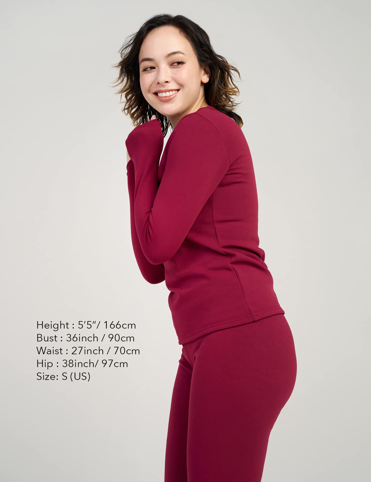 LAPASA Pacco da 2 o 1 Maglia Termica Donna Manica Lunga Fodera in Micro Pile - Pigiama Abbigliamento Intimo Canottiera Calda Elegante Elastica Traspirante Sportiva L15/L39/L42