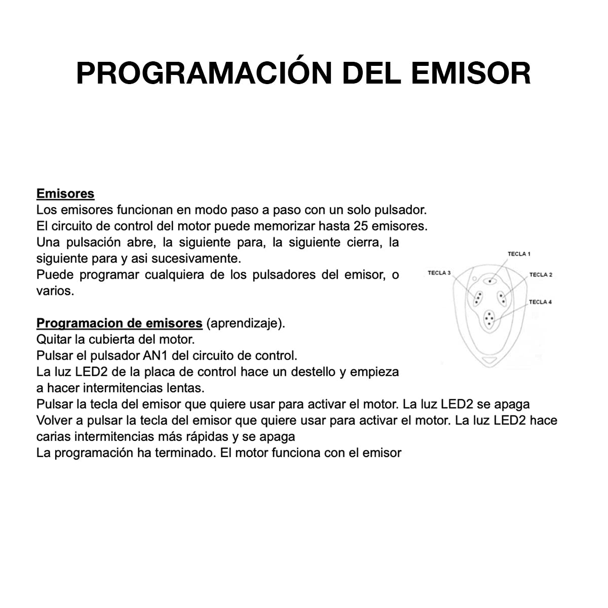 Mando de Garaje Compatible Para Puertas DIMOEL YKF06