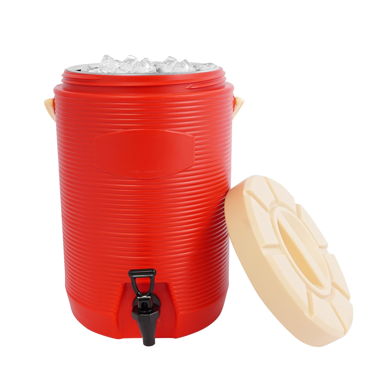 Dispensador de bebidas aislado de 15,4 L, termo, 8 horas de almacenamiento de calor, dispensador térmico para bebidas calientes y frías, con grifo para café, té o vino caliente