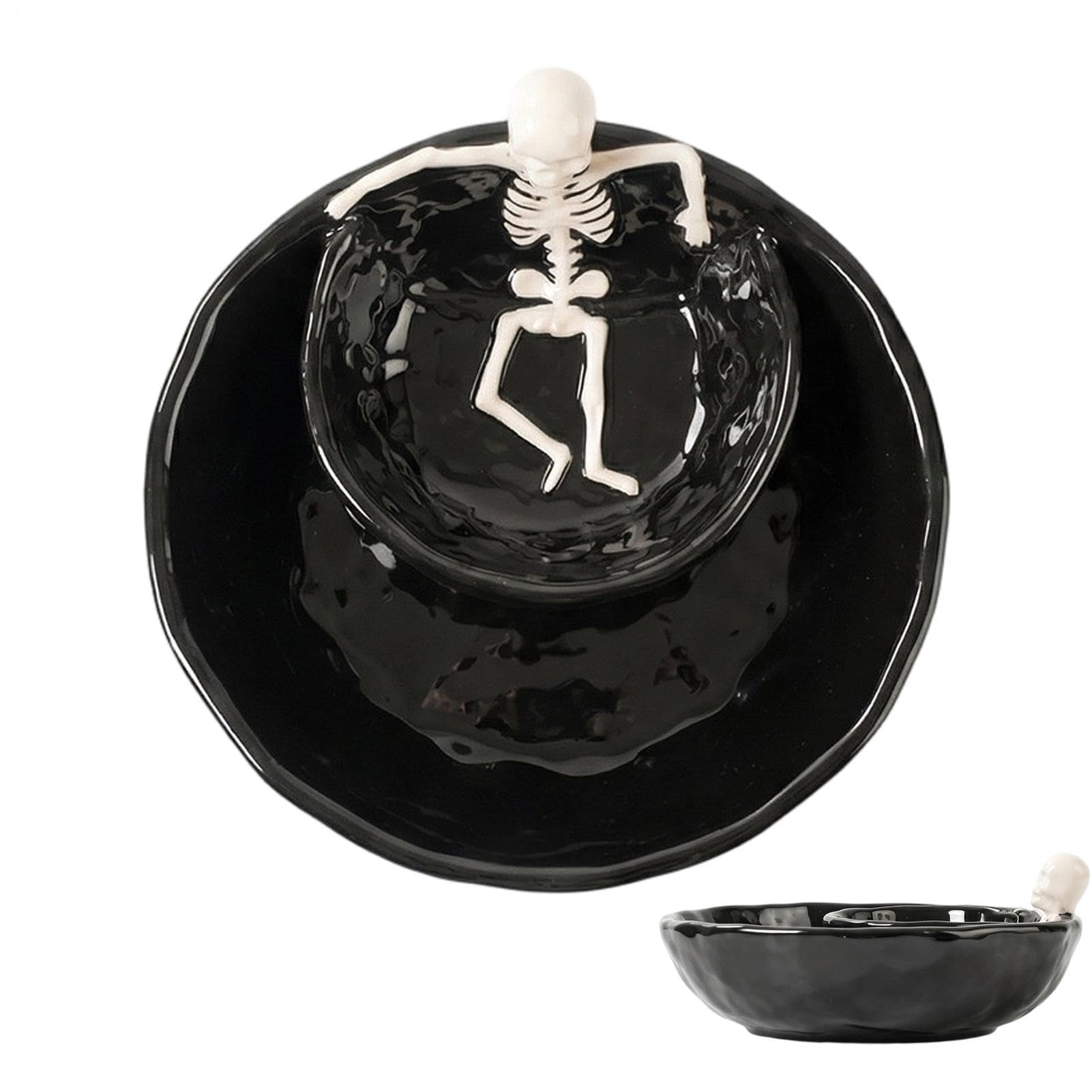Piccole ciotole per salse Halloween Skull Ceramica Spettrale