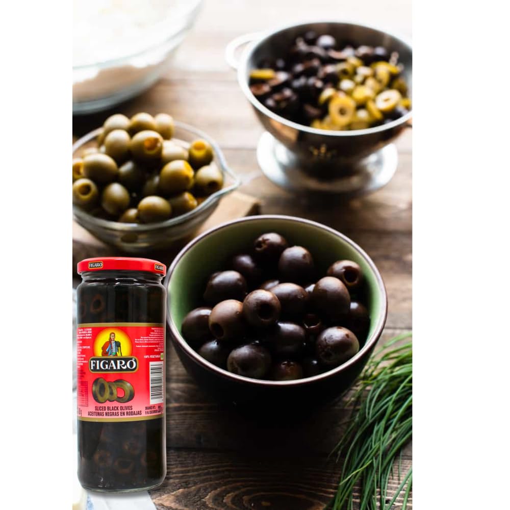 Figaro Olives (Figaro Black Olives, Sliced 450gm) 3
